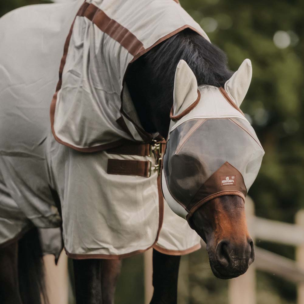 Fluemaske Classic med ører Sølv