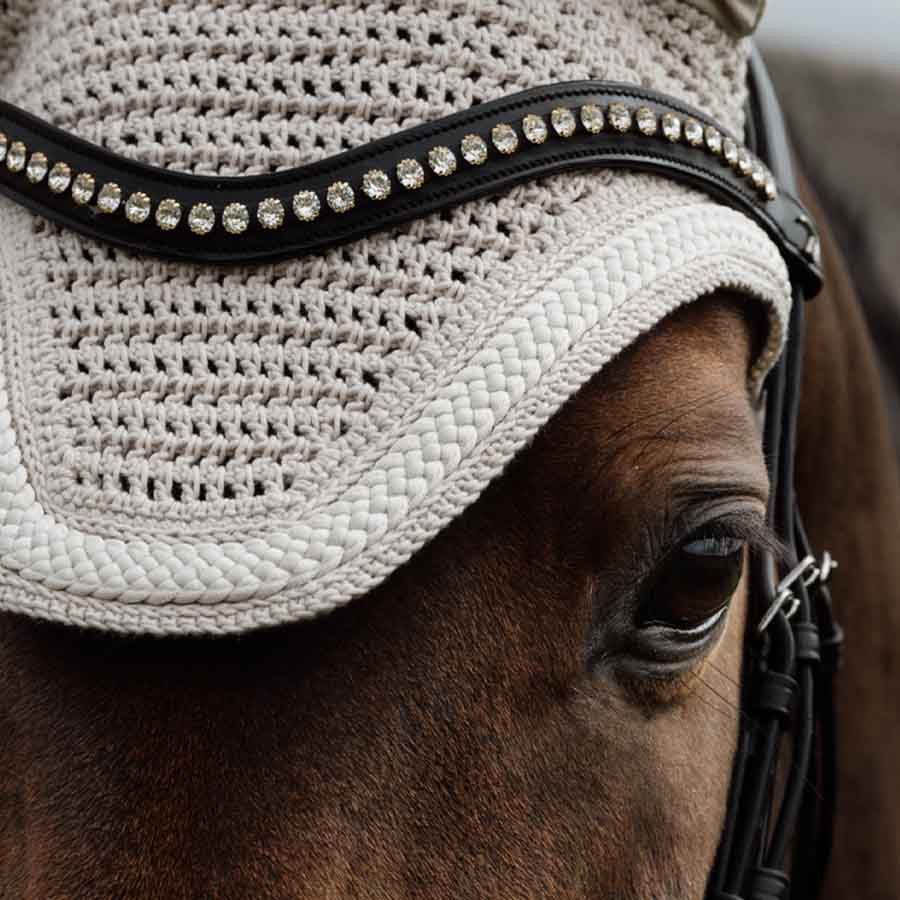 Ørehette Wellington Plaited Cord Beige