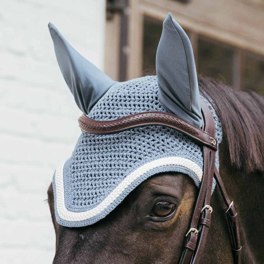 Ørehette Wellington Plaited Cord Lyseblå