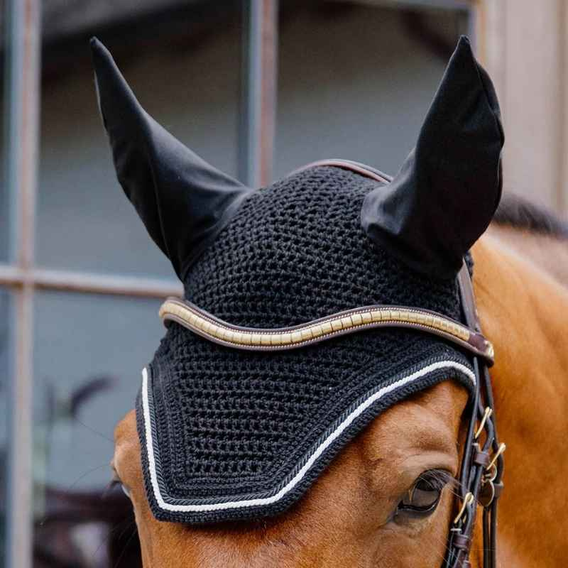 Ørehette Wellington Diamond Rope Svart