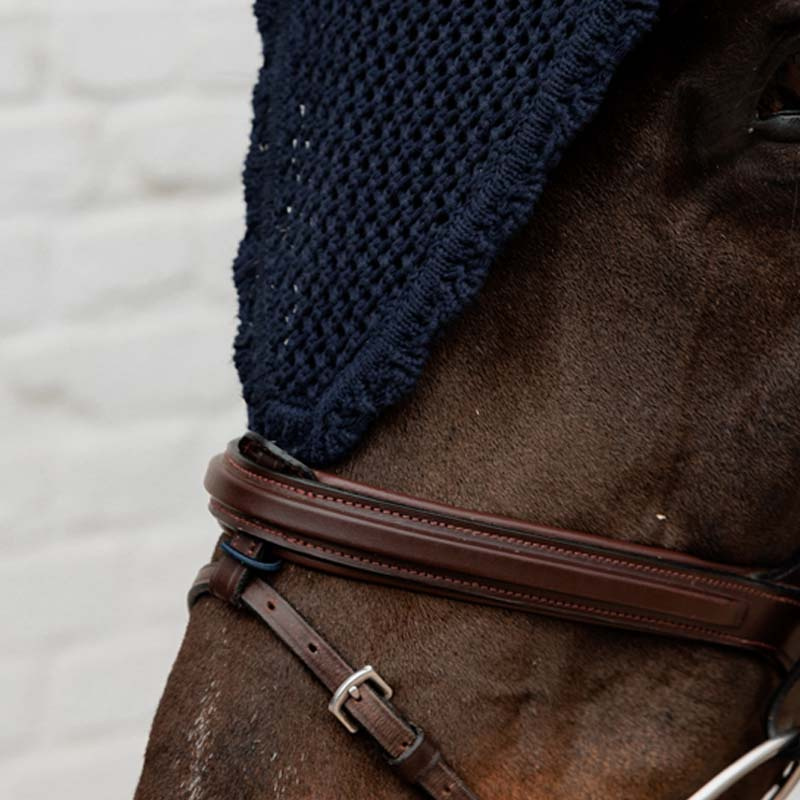 Lang ørehette Loop Marineblå