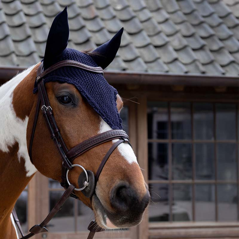 Lang ørehette Loop Marineblå