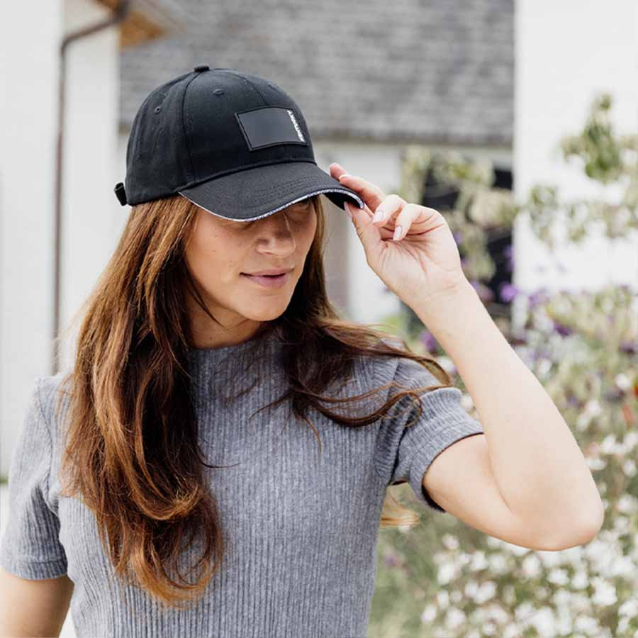 Caps Rubber Logo Svart