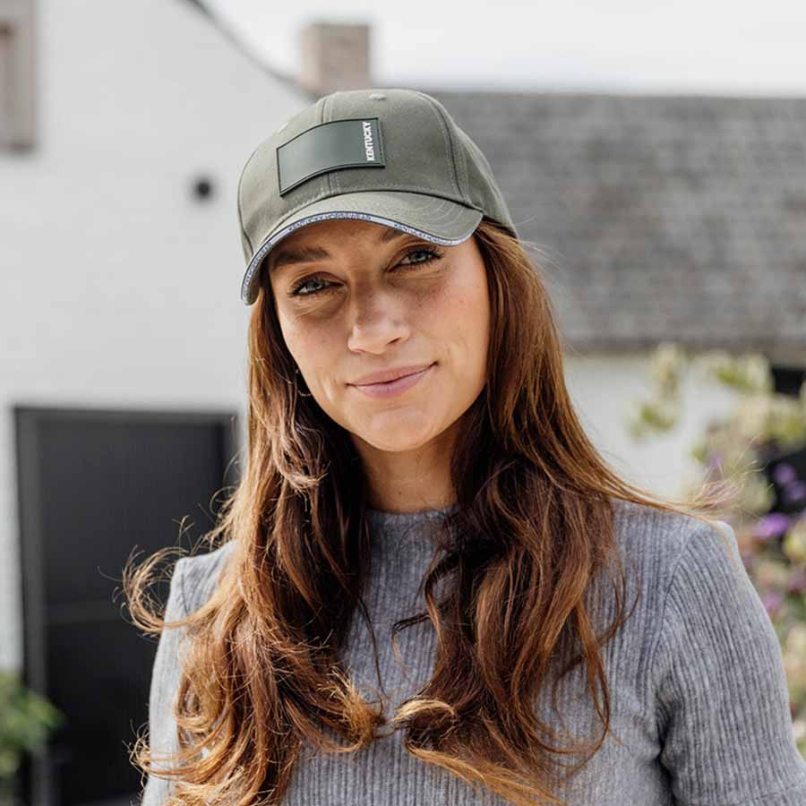 Caps Rubber Logo Mørkegrønn