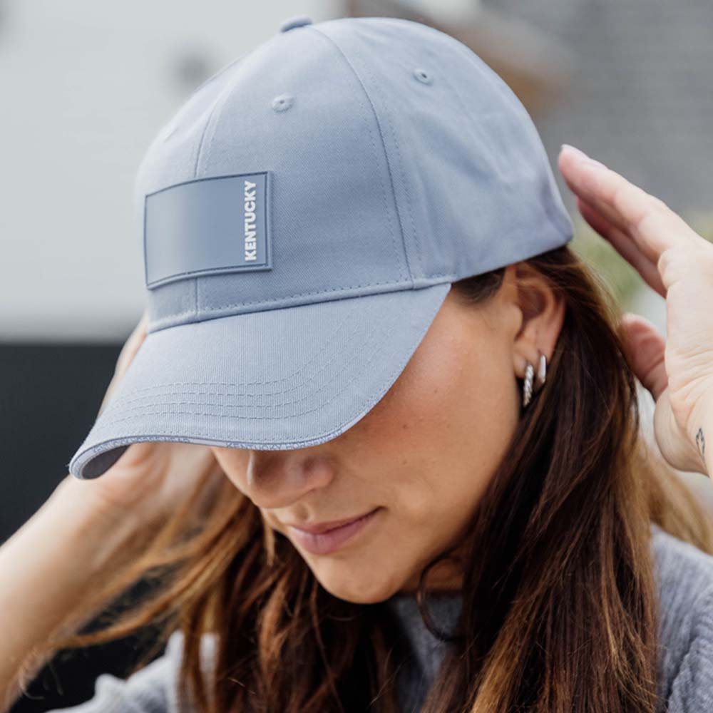 Caps Rubber Logo Lyseblå