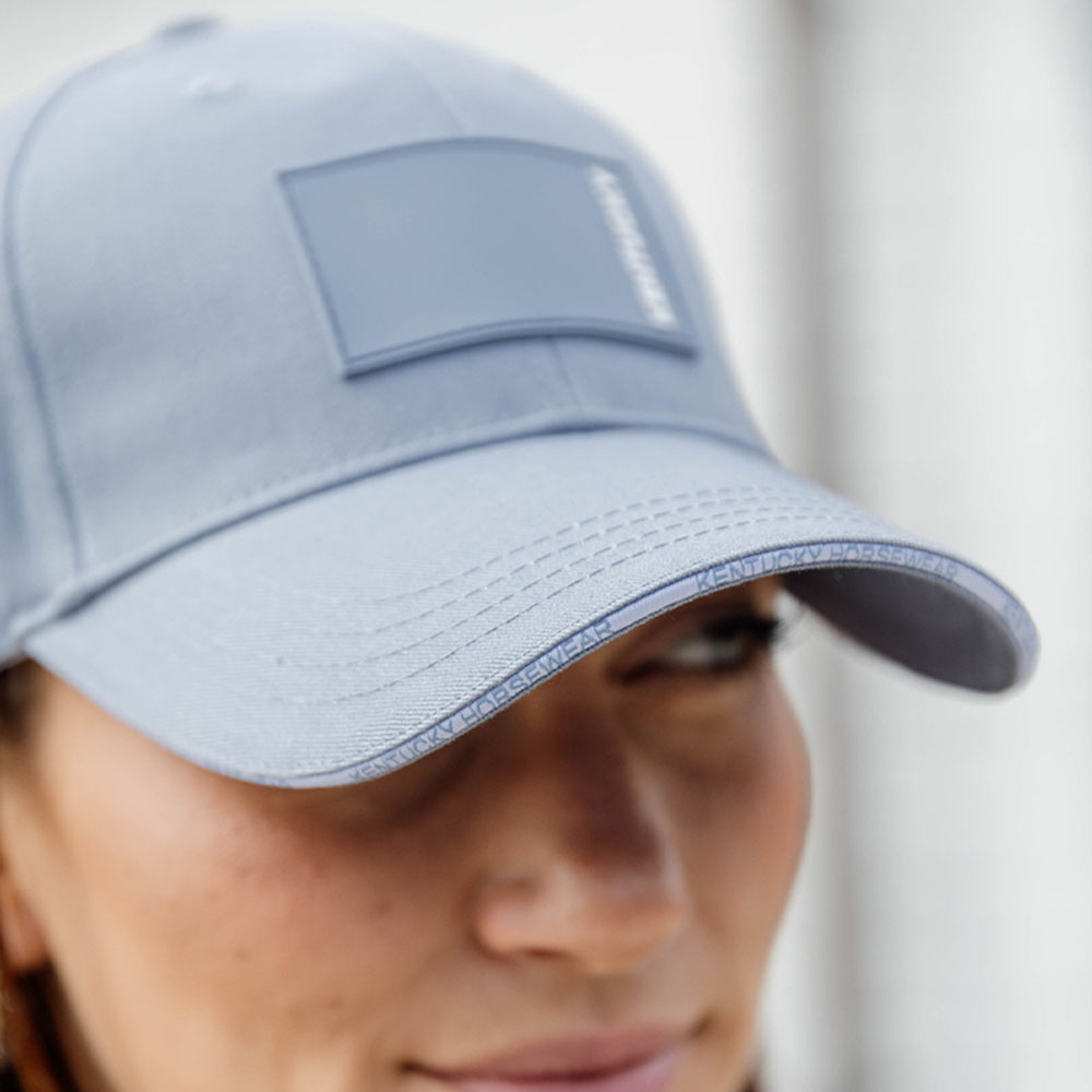 Caps Rubber Logo Lyseblå