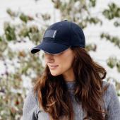 Caps Rubber Logo Marineblå Caps Rubber Logo Marineblå