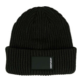 Lue Beanie Rubber Logo Mørkegrønn Lue Beanie Rubber Logo Mørkegrønn