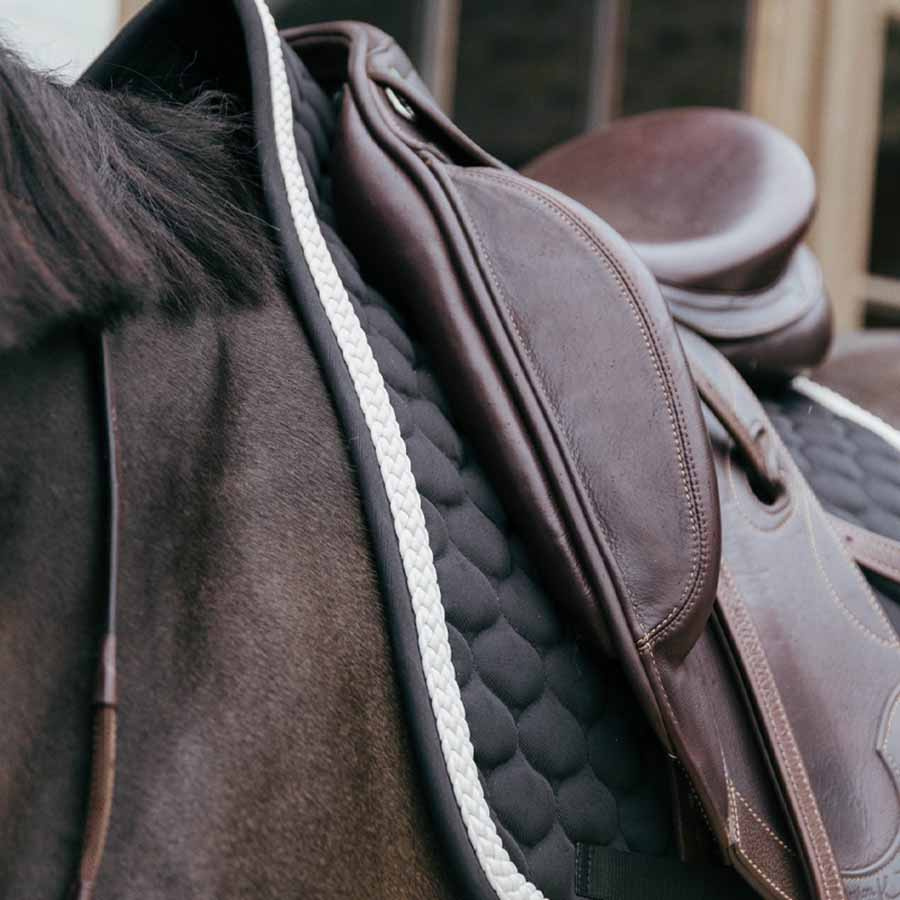 Dressursjabrak Plaited Cord Svart