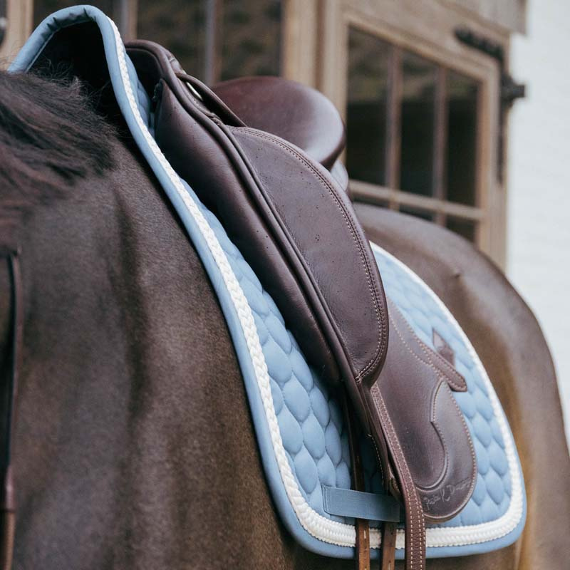 Dressursjabrak Plaited Cord Lyseblå