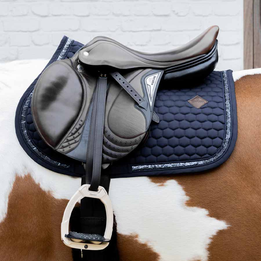 Sjabrak Glitter Band Marineblå