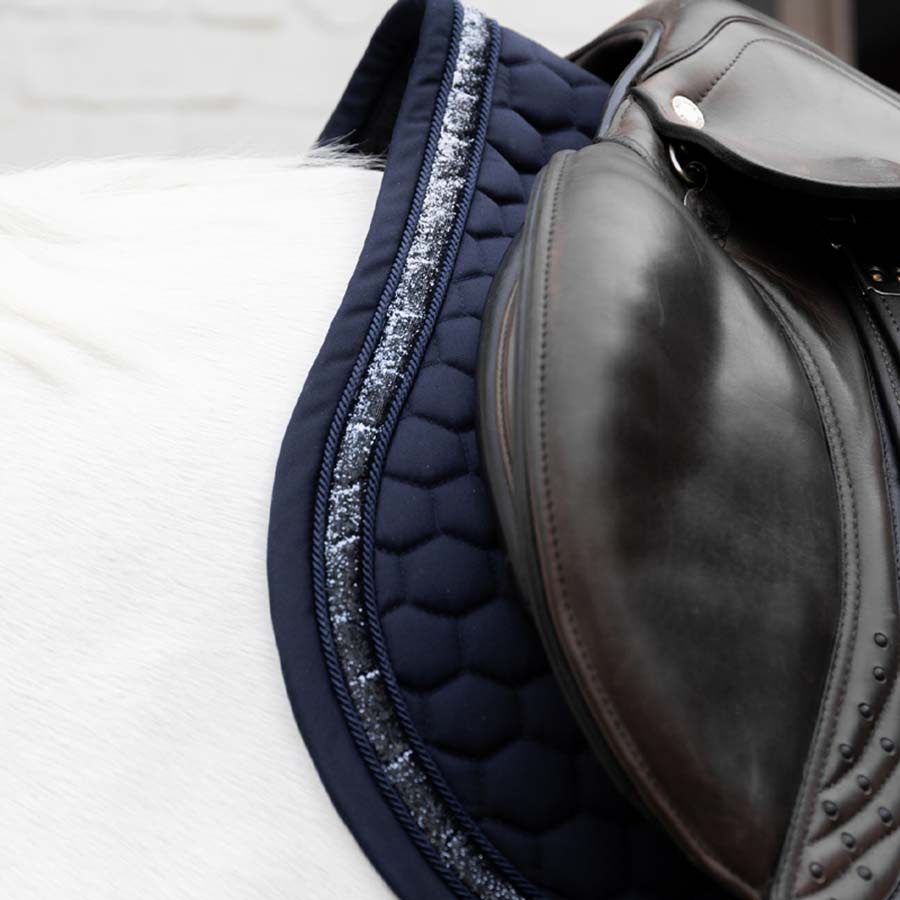 Sjabrak Glitter Band Marineblå