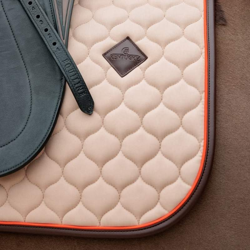 Dressursjabrak Onion Quilt Leather Beige