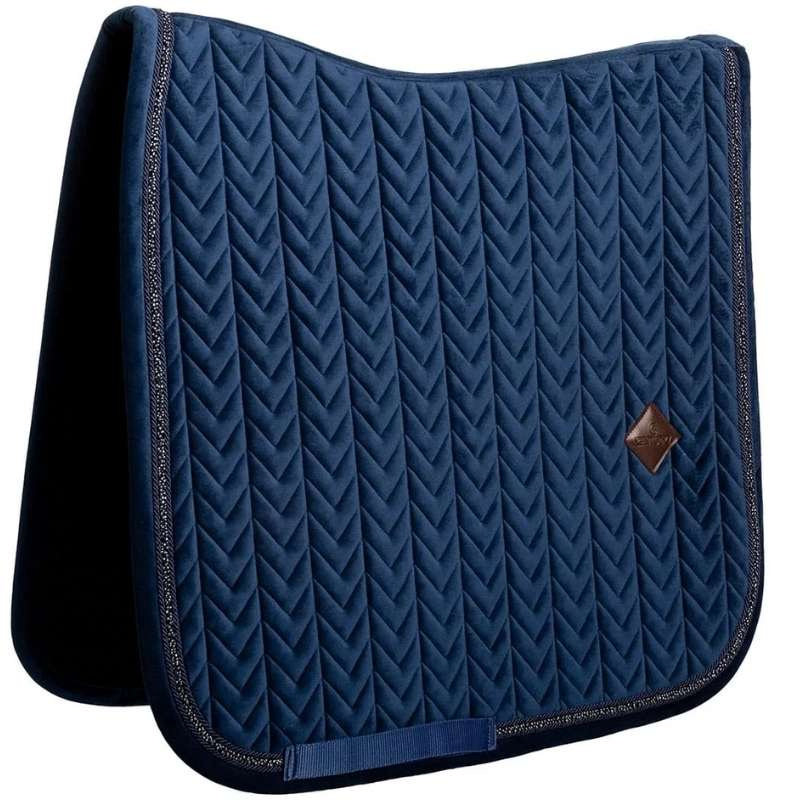 Dressursjabrak Velvet Mini Pearls Marineblå