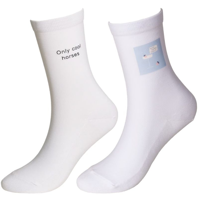 Sokker Cool Horses 2-pack Hvit
