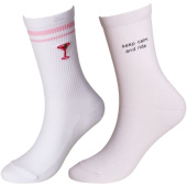 Sokker Keep Calm 2-pack Hvit Sokker Keep Calm 2-pack Hvit