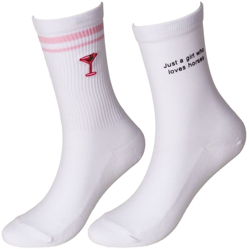Sokker Loves Horses 2-pack Hvit