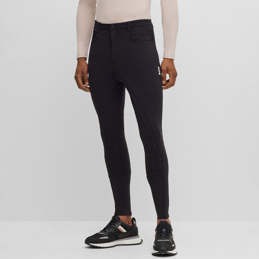 Ridebukse Herre Jim Full Grip Svart