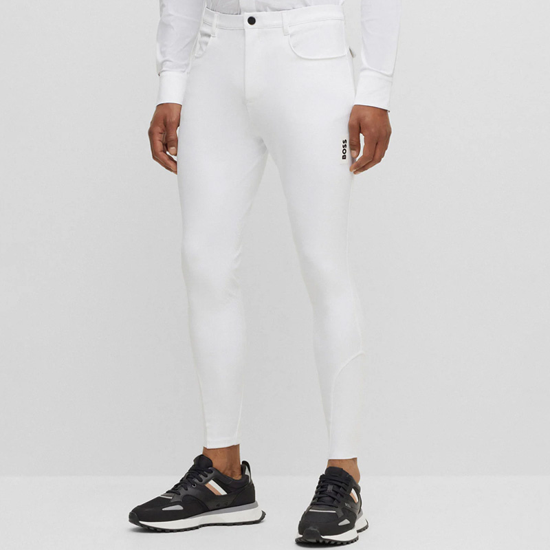 Ridebukse Herre James Knee Grip Hvit