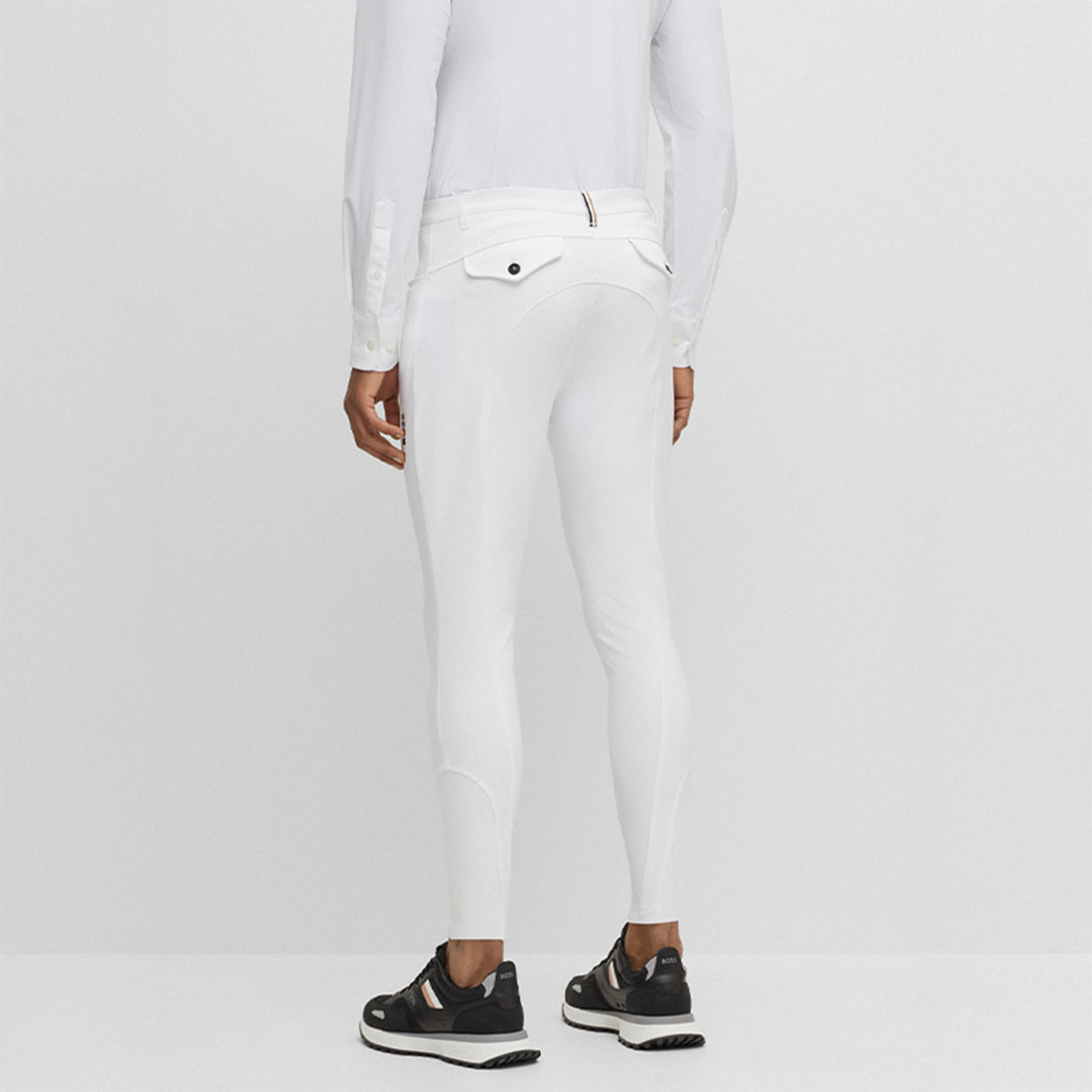 Ridebukse Herre James Knee Grip Hvit