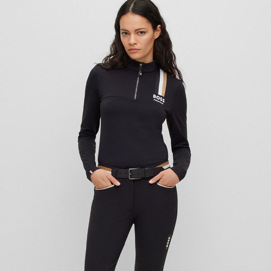 Funksjonstrøye Lia Signature Stripe Svart