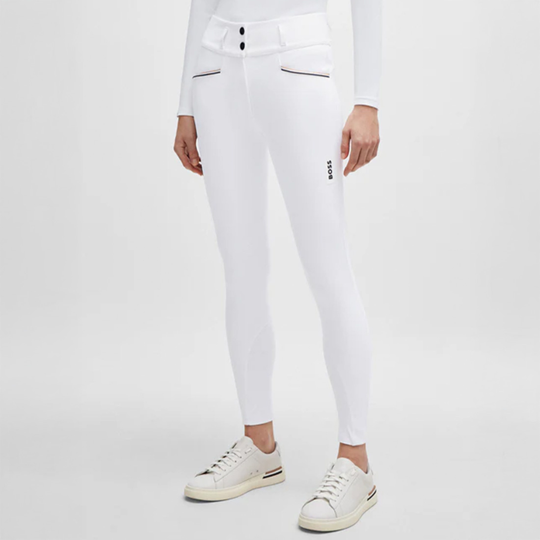 Ridebukse Hannah Knee Grip Hvit