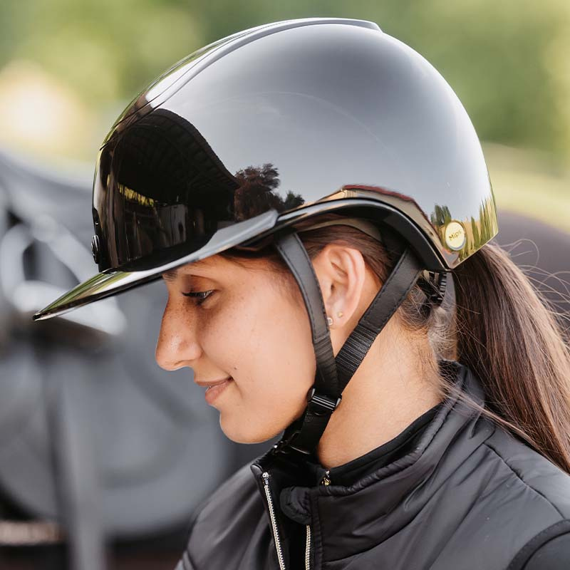 Ridehjelm MIPS Strixx Competition Wide Peak Glossy Svart