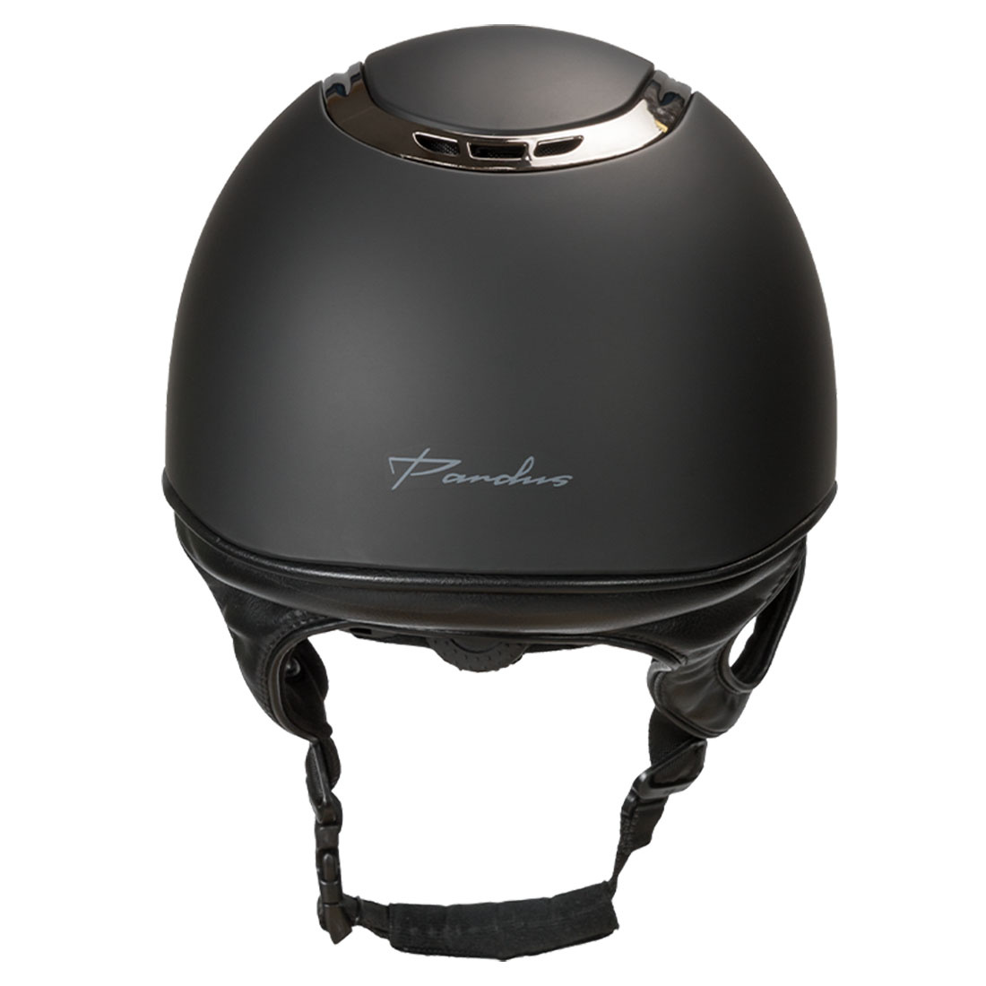 Ridehjelm EQ3 Pardus m. justeringshjul Smooth Top Svart