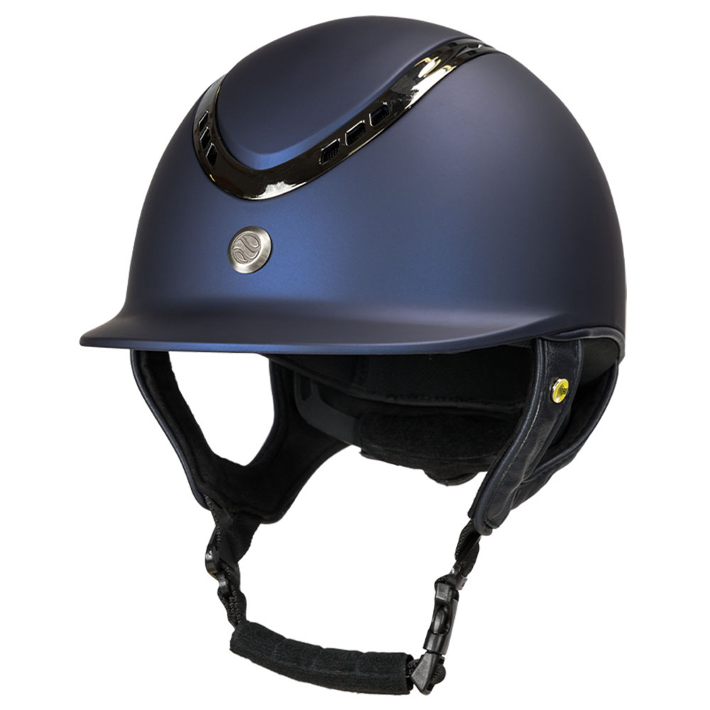 Ridehjelm EQ3 Pardus m. justeringshjul Smooth Top Marineblå