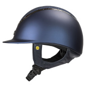 Ridehjelm EQ3 Pardus m. justeringshjul Smooth Top Glitter Marineblå Sand Ridehjelm EQ3 Pardus m. justeringshjul Smooth Top Glitter Marineblå Sand