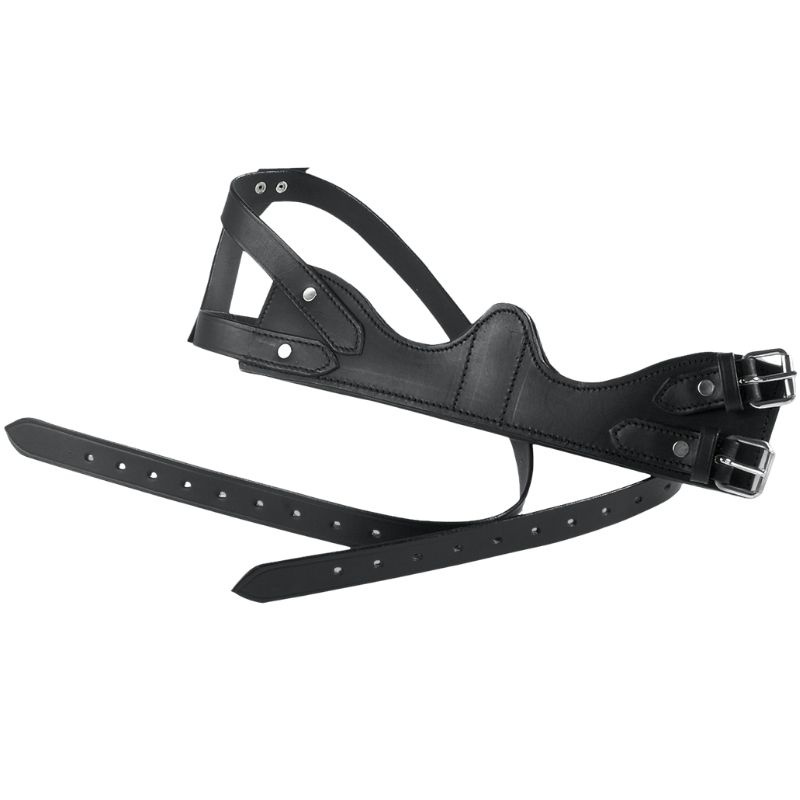 Krybbebiterreim Leather Soft Padded Svart