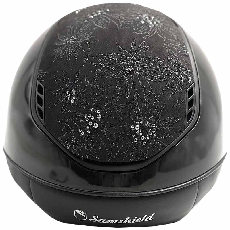 Ridehjelm Miss Shield 2.0 Glossy Spring Flower Matt Trim Svart