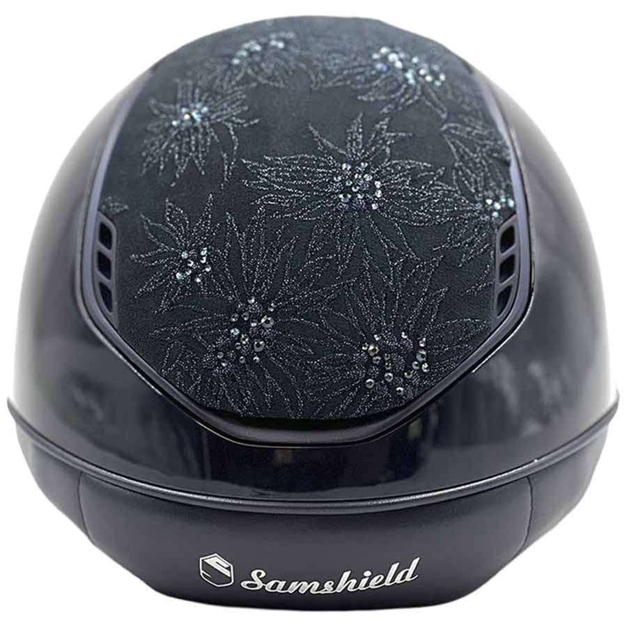 Ridehjelm Miss Shield 2.0 Glossy Spring Flower Matt Trim Marineblå