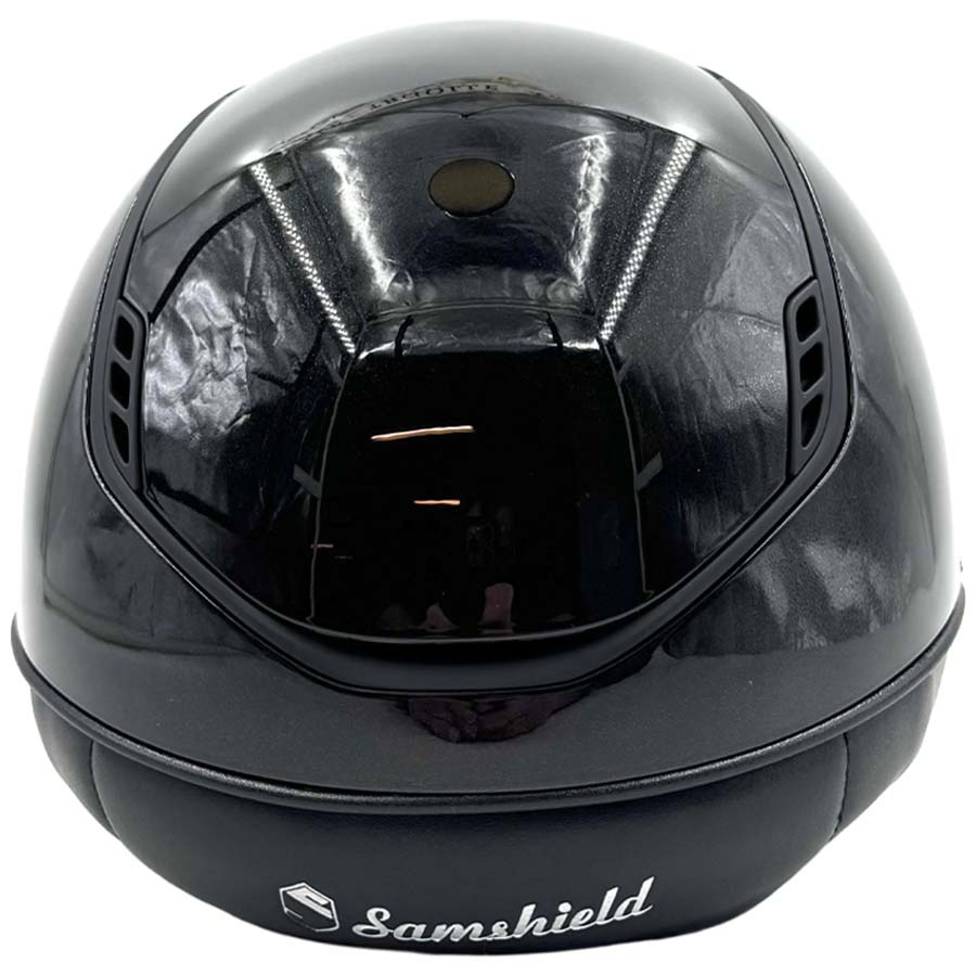 Ridehjelm Miss Shield 2.0 Glossy Glacier Matt Trim Svart