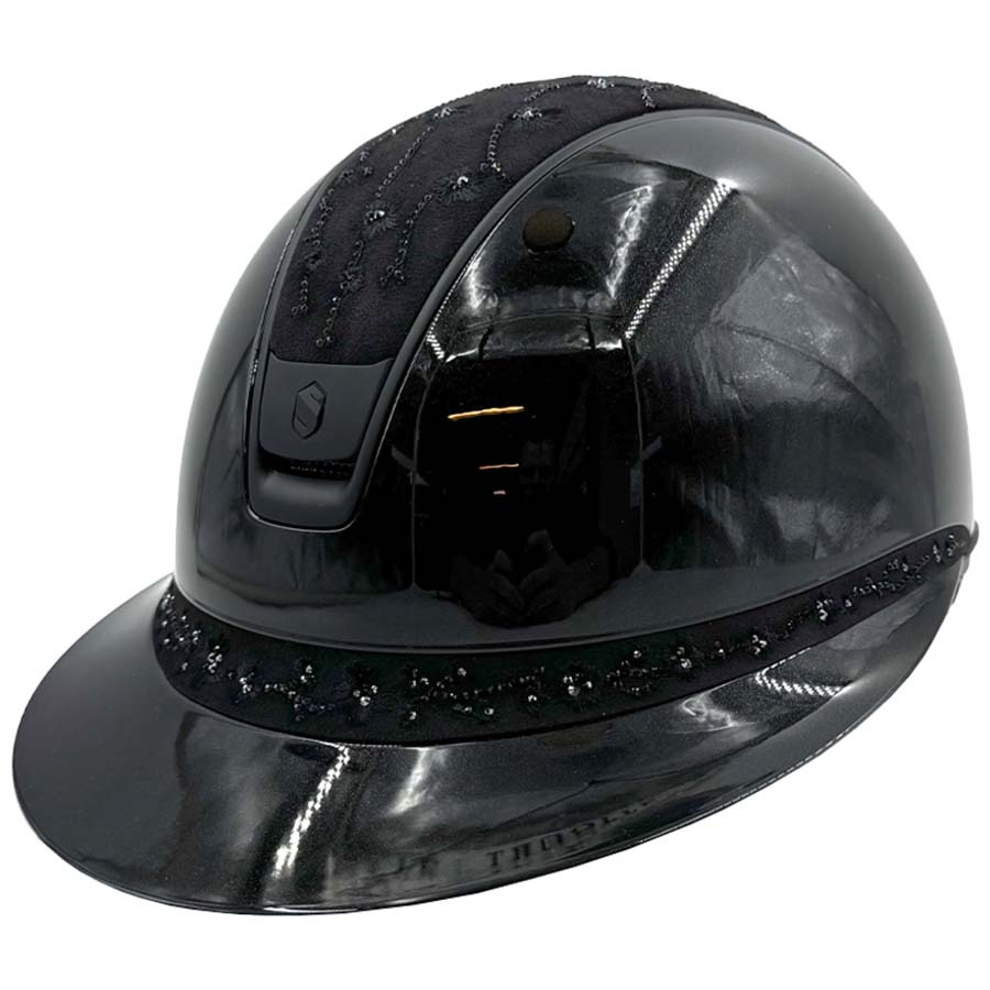 Ridehjelm Miss Shield 2.0 Glossy Cherry Blossom Matt Trim Svart
