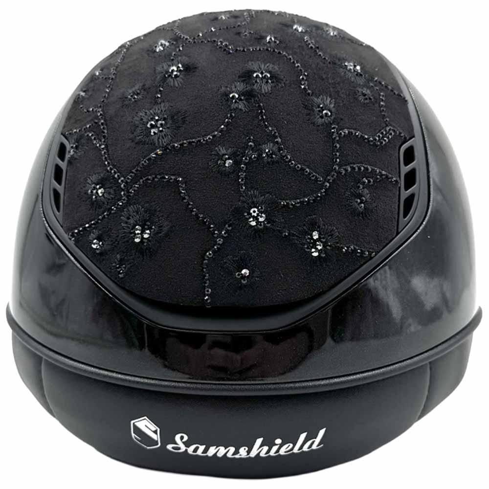 Ridehjelm Miss Shield 2.0 Glossy Cherry Blossom Matt Trim Svart