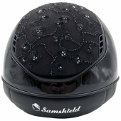 Ridehjelm Miss Shield 2.0 Glossy Cherry Blossom Matt Trim Svart Ridehjelm Miss Shield 2.0 Glossy Cherry Blossom Matt Trim Svart