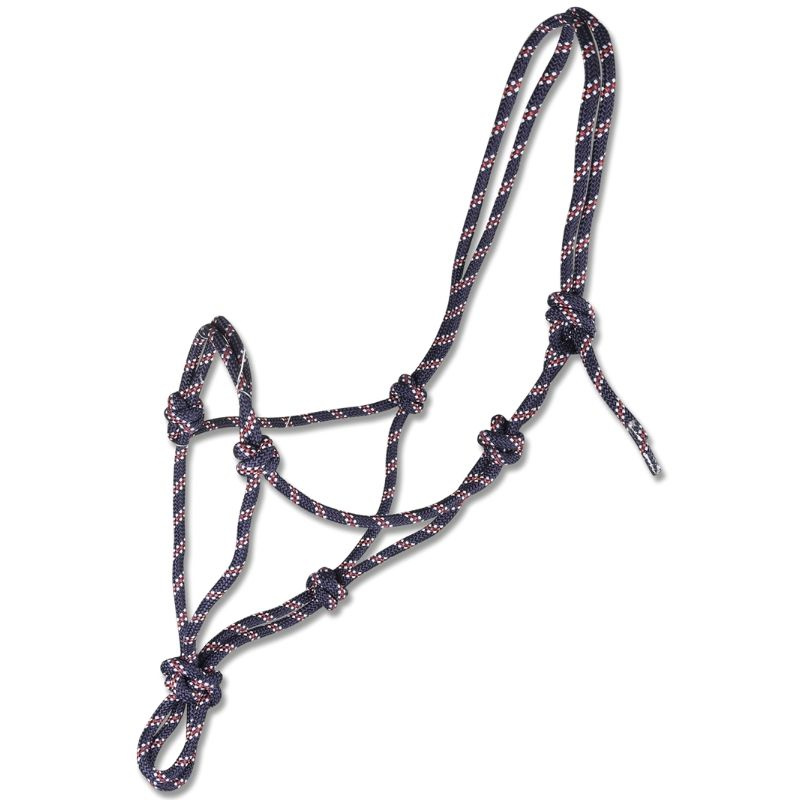 Taugrime Knotted Marineblå/Hvit/Rød