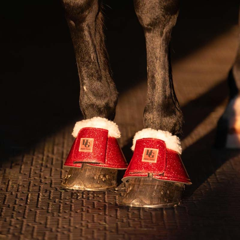 Kopper med pels Lulu Christmas Glitter HG Rød/Hvit