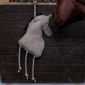 Hesteleke Horse semsket skinn ECO Lysegrå Hesteleke Horse semsket skinn ECO Lysegrå
