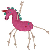 Hesteleke Unicorn semsket skinn ECO Rosa Hesteleke Unicorn semsket skinn ECO Rosa