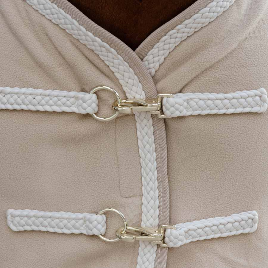 Fleecedekken Plaited Rope Beige