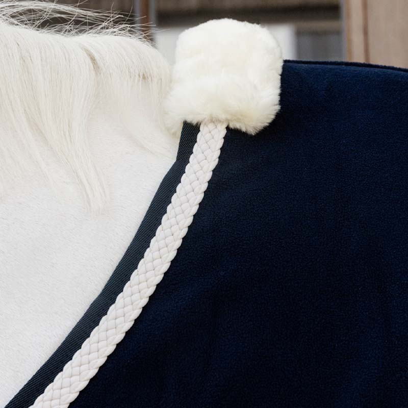 Fleecedekken Plaited Rope Marineblå