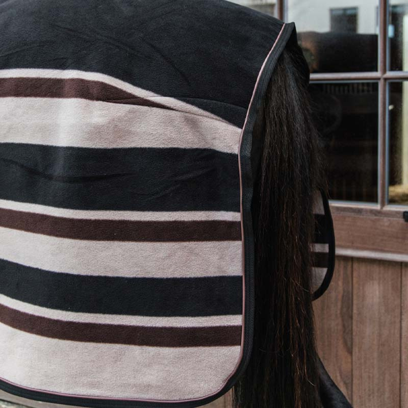 Fleecedekken Heavy Stripes Brun