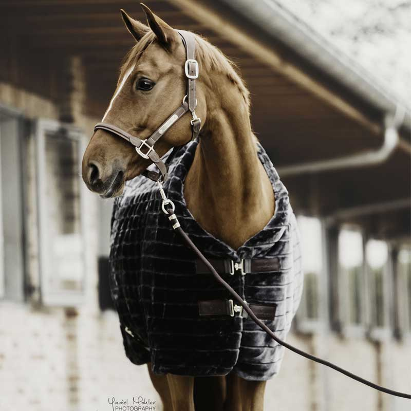Stalldekken synt. saueskinn Mørkegrå