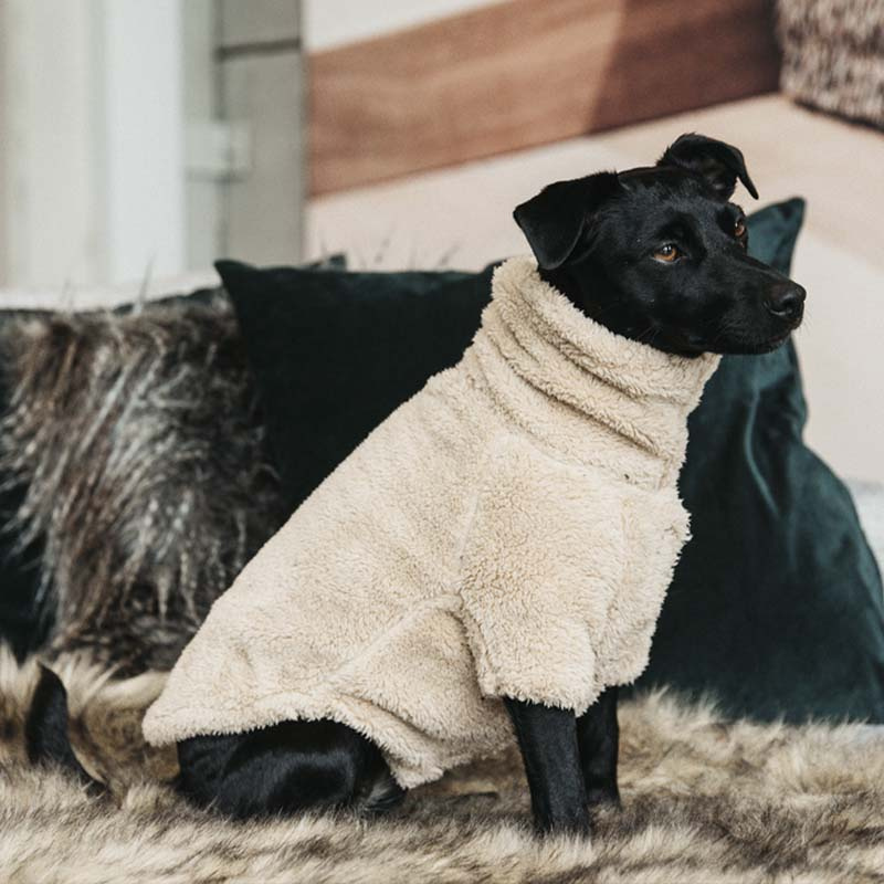 Hundegenser Teddy Fleece Beige
