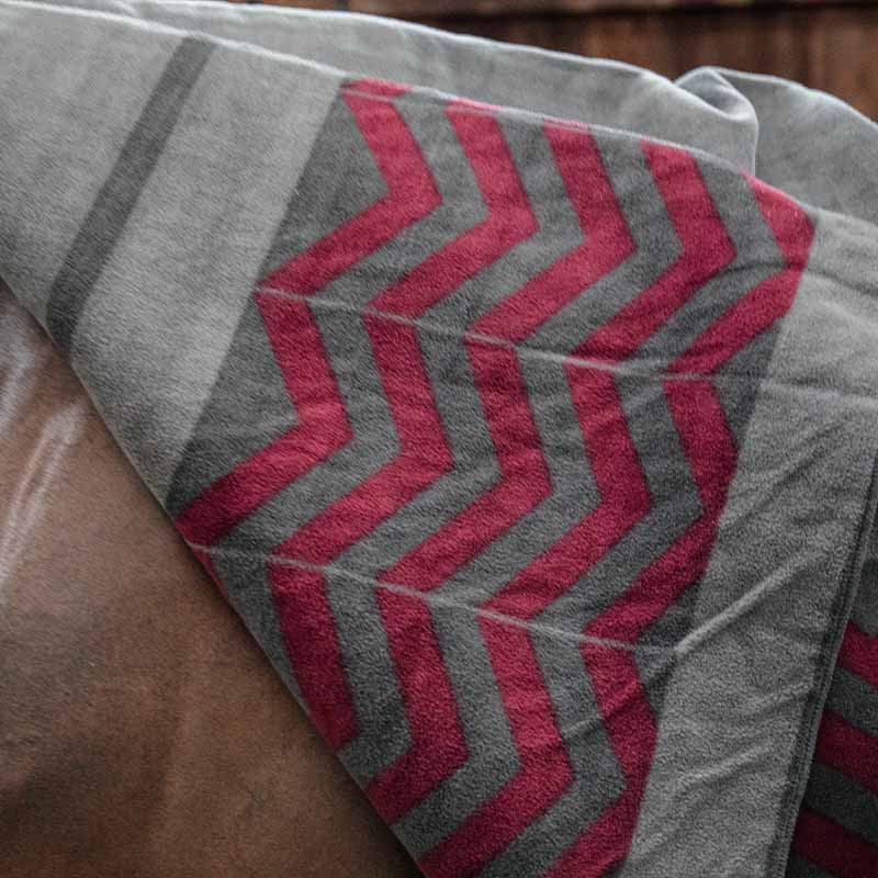Fleeceteppe Heavy Square Fishbone Bordeaux