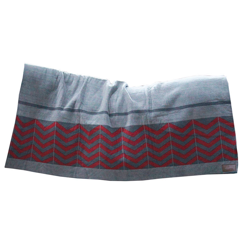 Fleeceteppe Heavy Square Fishbone Bordeaux