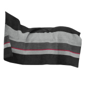 Fleeceteppe Heavy Square Stripes Svart Fleeceteppe Heavy Square Stripes Svart