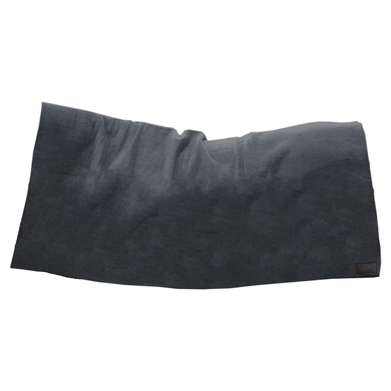 Fleeceteppe Heavy Square Square Svart